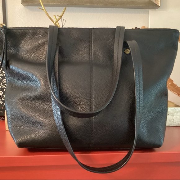 J. Crew Handbags - J.Crew Black Peddle Bag EUC
